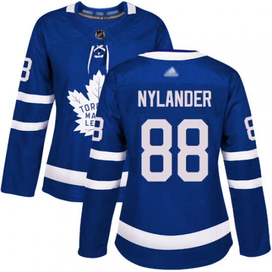 Women Maple Leafs 88 William Nylander Blue Home Authentic Stitched Hockey Jersey Women Maple Leafs 88 William Nylander Blue Home Authentic Stitched Hockey Jersey