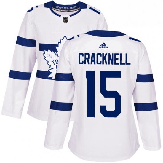 Womens Adidas Toronto Maple Leafs 15 Adam Cracknell Authentic White 2018 Stadium Series NHL Jersey Womens Adidas Toronto Maple Leafs 15 Adam Cracknell Authentic White 2018 Stadium Series NHL Jersey