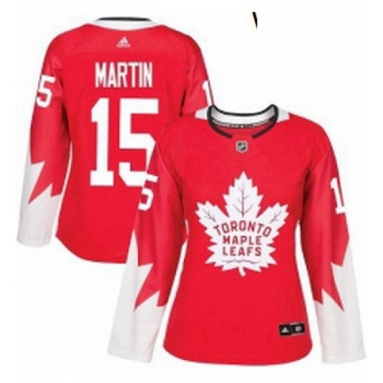 Womens Adidas Toronto Maple Leafs 15 Matt Martin Authentic Red Alternate NHL Jersey Womens Adidas Toronto Maple Leafs 15 Matt Martin Authentic Red Alternate NHL Jersey
