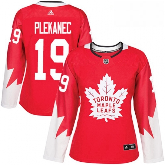 Womens Adidas Toronto Maple Leafs 19 Tomas Plekanec Authentic Red Alternate NHL Jerse Womens Adidas Toronto Maple Leafs 19 Tomas Plekanec Authentic Red Alternate NHL Jerse