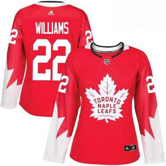 Womens Adidas Toronto Maple Leafs 22 Tiger Williams Authentic Red Alternate NHL Jersey Womens Adidas Toronto Maple Leafs 22 Tiger Williams Authentic Red Alternate NHL Jersey