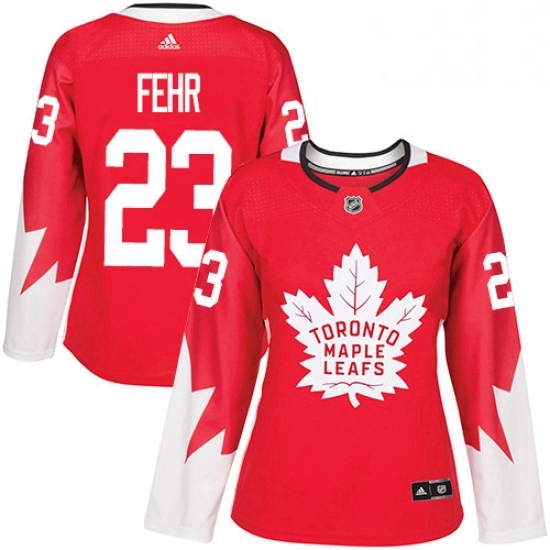 Womens Adidas Toronto Maple Leafs 23 Eric Fehr Authentic Red Alternate NHL Jersey Womens Adidas Toronto Maple Leafs 23 Eric Fehr Authentic Red Alternate NHL Jersey