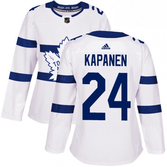 Womens Adidas Toronto Maple Leafs 24 Kasperi Kapanen Authentic White 2018 Stadium Series NHL Jersey Womens Adidas Toronto Maple Leafs 24 Kasperi Kapanen Authentic White 2018 Stadium Series NHL Jersey