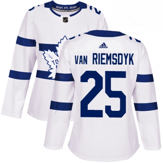 Womens Adidas Toronto Maple Leafs 25 James Van Riemsdyk Authentic White 2018 Stadium Series NHL Jersey Womens Adidas Toronto Maple Leafs 25 James Van Riemsdyk Authentic White 2018 Stadium Series NHL Jersey