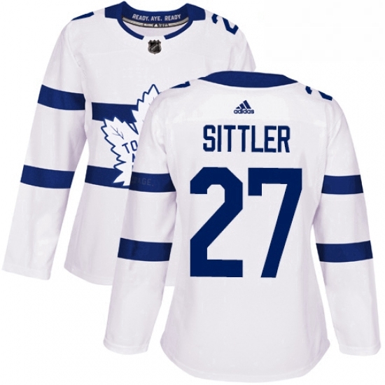 Womens Adidas Toronto Maple Leafs 27 Darryl Sittler Authentic White 2018 Stadium Series NHL Jersey Womens Adidas Toronto Maple Leafs 27 Darryl Sittler Authentic White 2018 Stadium Series NHL Jersey