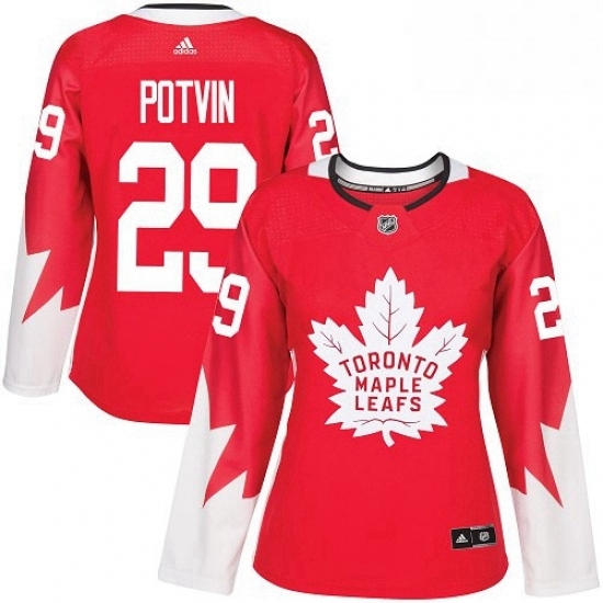 Womens Adidas Toronto Maple Leafs 29 Felix Potvin Authentic Red Alternate NHL Jersey Womens Adidas Toronto Maple Leafs 29 Felix Potvin Authentic Red Alternate NHL Jersey