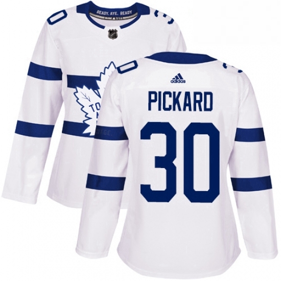 Womens Adidas Toronto Maple Leafs 30 Calvin Pickard Authentic White Away NHL Jersey Womens Adidas Toronto Maple Leafs 30 Calvin Pickard Authentic White Away NHL Jersey