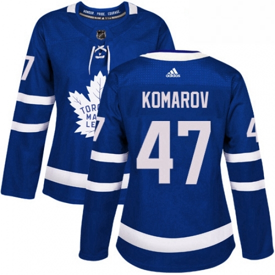 Womens Adidas Toronto Maple Leafs 47 Leo Komarov Authentic Royal Blue Home NHL Jersey Womens Adidas Toronto Maple Leafs 47 Leo Komarov Authentic Royal Blue Home NHL Jersey