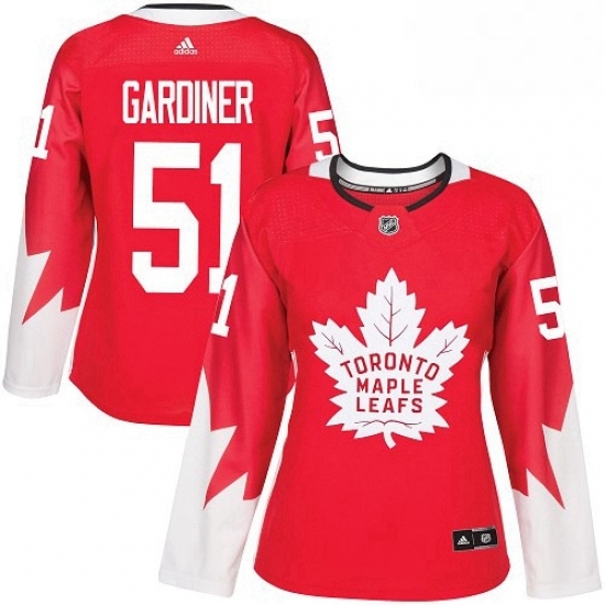 Womens Adidas Toronto Maple Leafs 51 Jake Gardiner Authentic Red Alternate NHL Jersey Womens Adidas Toronto Maple Leafs 51 Jake Gardiner Authentic Red Alternate NHL Jersey