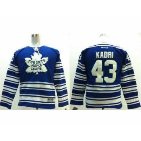 Kids Toronto Maple Leafs 43 Nazem Kadri 2014 Winter Classic Blue NHL Jersey Kids Toronto Maple Leafs 43 Nazem Kadri 2014 Winter Classic Blue NHL Jersey
