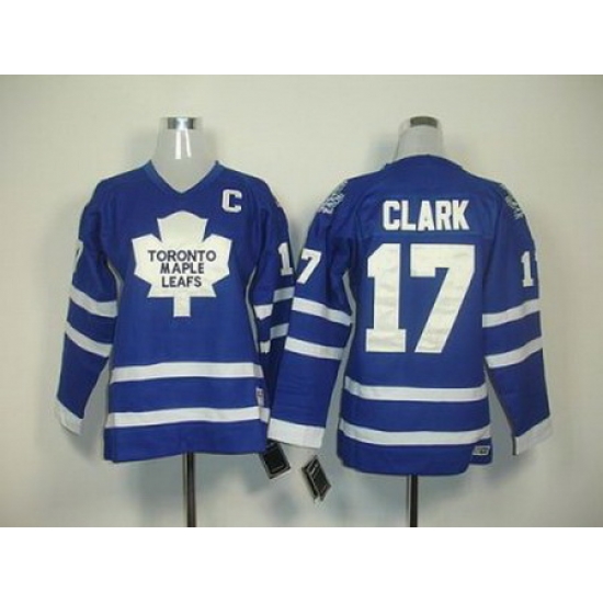 YOUTH Toronto Maple Leafs #17 Wendel Clark Blue Jersey C Patch YOUTH Toronto Maple Leafs #17 Wendel Clark Blue Jersey C Patch