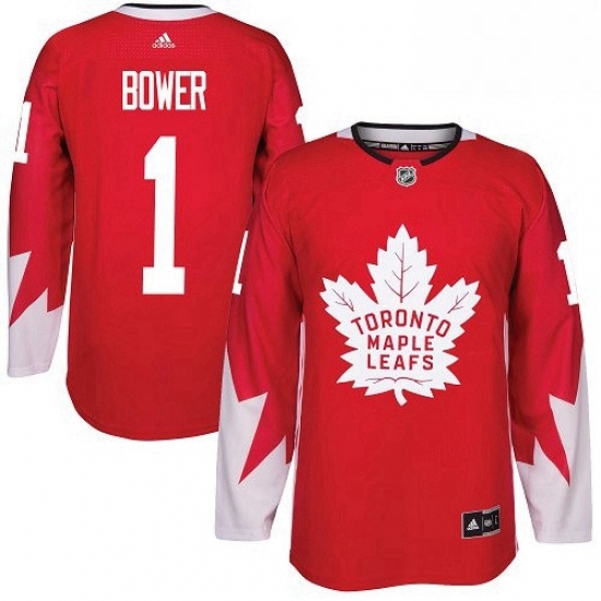 Youth Adidas Toronto Maple Leafs 1 Johnny Bower Authentic Red Alternate NHL Jersey Youth Adidas Toronto Maple Leafs 1 Johnny Bower Authentic Red Alternate NHL Jersey