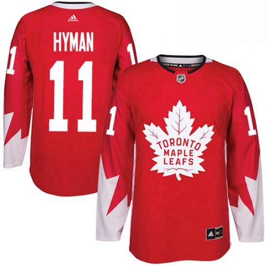 Youth Adidas Toronto Maple Leafs 11 Zach Hyman Authentic Red Alternate NHL Jersey Youth Adidas Toronto Maple Leafs 11 Zach Hyman Authentic Red Alternate NHL Jersey