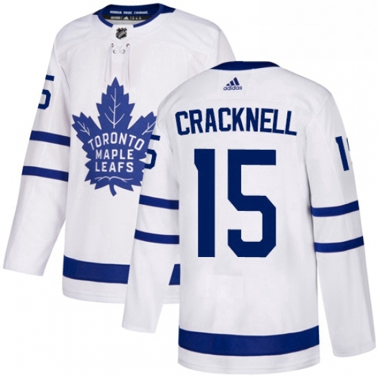 Youth Adidas Toronto Maple Leafs 15 Adam Cracknell Authentic White Away NHL Jersey Youth Adidas Toronto Maple Leafs 15 Adam Cracknell Authentic White Away NHL Jersey