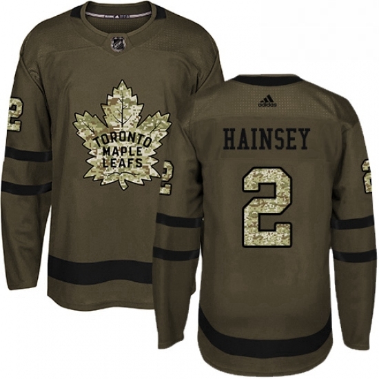 Youth Adidas Toronto Maple Leafs 2 Ron Hainsey Authentic Green Salute to Service NHL Jersey Youth Adidas Toronto Maple Leafs 2 Ron Hainsey Authentic Green Salute to Service NHL Jersey