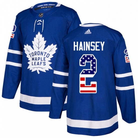 Youth Adidas Toronto Maple Leafs 2 Ron Hainsey Authentic Royal Blue USA Flag Fashion NHL Jersey Youth Adidas Toronto Maple Leafs 2 Ron Hainsey Authentic Royal Blue USA Flag Fashion NHL Jersey