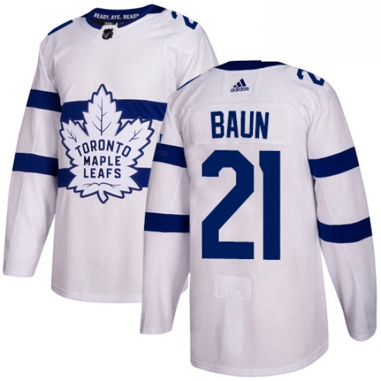 Youth Adidas Toronto Maple Leafs 21 Bobby Baun Authentic White 2018 Stadium Series NHL Jersey Youth Adidas Toronto Maple Leafs 21 Bobby Baun Authentic White 2018 Stadium Series NHL Jersey