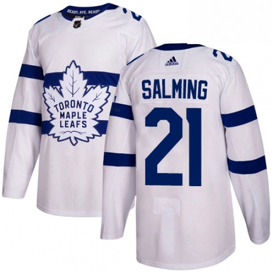 Youth Adidas Toronto Maple Leafs 21 Borje Salming Authentic White 2018 Stadium Series NHL Jersey Youth Adidas Toronto Maple Leafs 21 Borje Salming Authentic White 2018 Stadium Series NHL Jersey