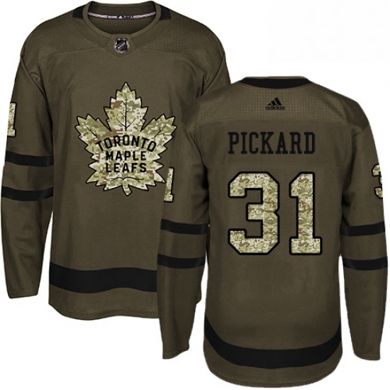 Youth Adidas Toronto Maple Leafs 31 Calvin Pickard Authentic Green Salute to Service NHL Jersey Youth Adidas Toronto Maple Leafs 31 Calvin Pickard Authentic Green Salute to Service NHL Jersey