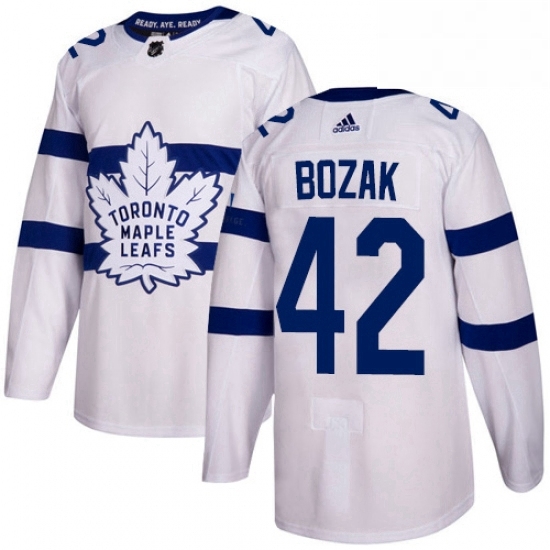 Youth Adidas Toronto Maple Leafs 42 Tyler Bozak Authentic White 2018 Stadium Series NHL Jersey Youth Adidas Toronto Maple Leafs 42 Tyler Bozak Authentic White 2018 Stadium Series NHL Jersey