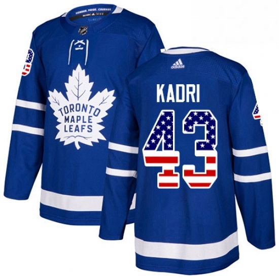 Youth Adidas Toronto Maple Leafs 43 Nazem Kadri Authentic Royal Blue USA Flag Fashion NHL Jersey Youth Adidas Toronto Maple Leafs 43 Nazem Kadri Authentic Royal Blue USA Flag Fashion NHL Jersey