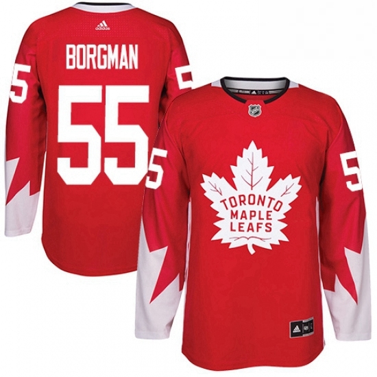 Youth Adidas Toronto Maple Leafs 55 Andreas Borgman Authentic Red Alternate NHL Jersey Youth Adidas Toronto Maple Leafs 55 Andreas Borgman Authentic Red Alternate NHL Jersey