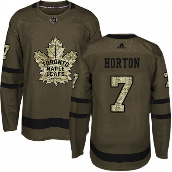 Youth Adidas Toronto Maple Leafs 7 Tim Horton Authentic Green Salute to Service NHL Jersey Youth Adidas Toronto Maple Leafs 7 Tim Horton Authentic Green Salute to Service NHL Jersey
