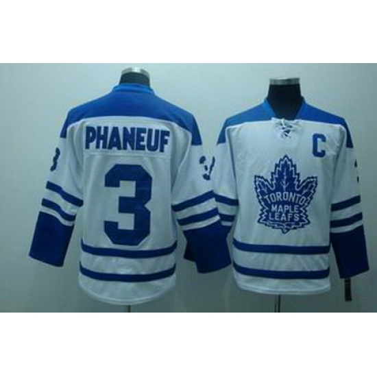 Youth KIDS Toronto Maple Leafs #3 Phaneuf white Jerseys C patch Youth KIDS Toronto Maple Leafs #3 Phaneuf white Jerseys C patch