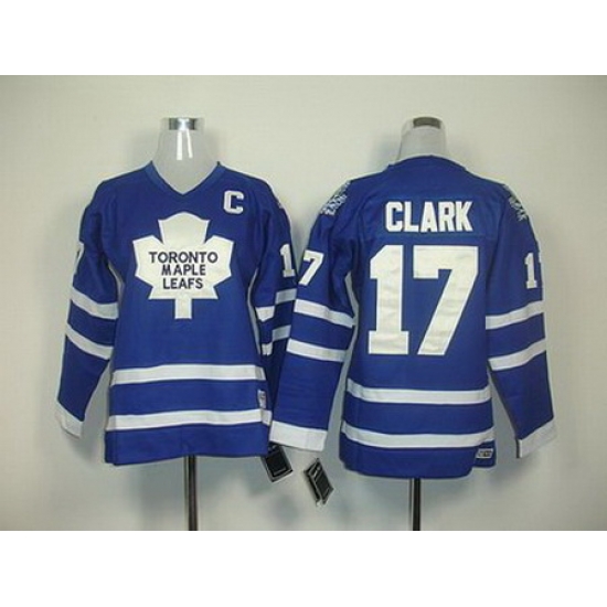 Youth Toronto Maple Leafs #17 Wendel Clark Blue Jersey Youth Toronto Maple Leafs #17 Wendel Clark Blue Jersey