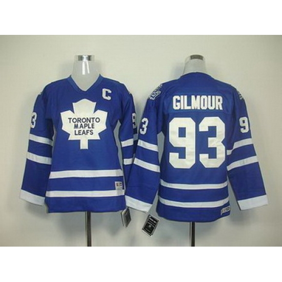 Youth Toronto Maple Leafs #93 Doug Gilmour Blue Jersey Youth Toronto Maple Leafs #93 Doug Gilmour Blue Jersey