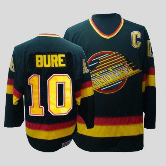 Canucks #10 Pavel Bure CCM Throwback Stitched Black NHL Jersey Canucks #10 Pavel Bure CCM Throwback Stitched Black NHL Jersey