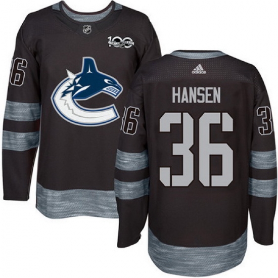 Canucks #36 Jannik Hansen Black 1917 2017 100th Anniversary Stitched NHL Jersey Canucks #36 Jannik Hansen Black 1917 2017 100th Anniversary Stitched NHL Jersey