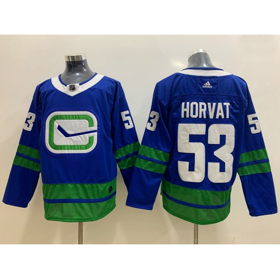 Canucks 53 Bo Horvat Blue Adidas Jersey Canucks 53 Bo Horvat Blue Adidas Jersey