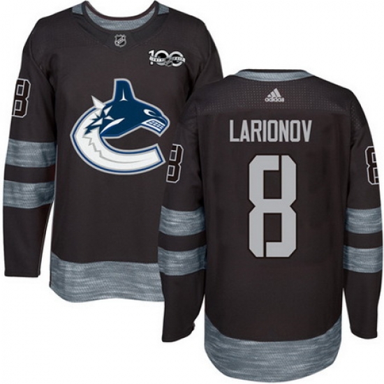 Canucks #8 Igor Larionov Black 1917 2017 100th Anniversary Stitched NHL Jersey Canucks #8 Igor Larionov Black 1917 2017 100th Anniversary Stitched NHL Jersey