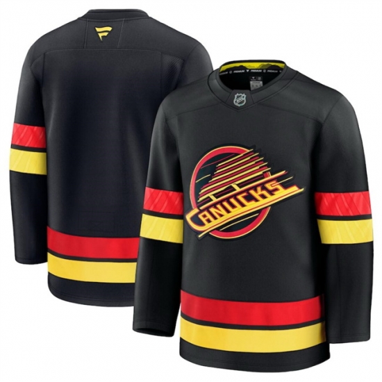 Men Vancouver Canucks Blank Black 2024 25 Alternate Stitched Hockey Jersey Men Vancouver Canucks Blank Black 2024 25 Alternate Stitched Hockey Jersey