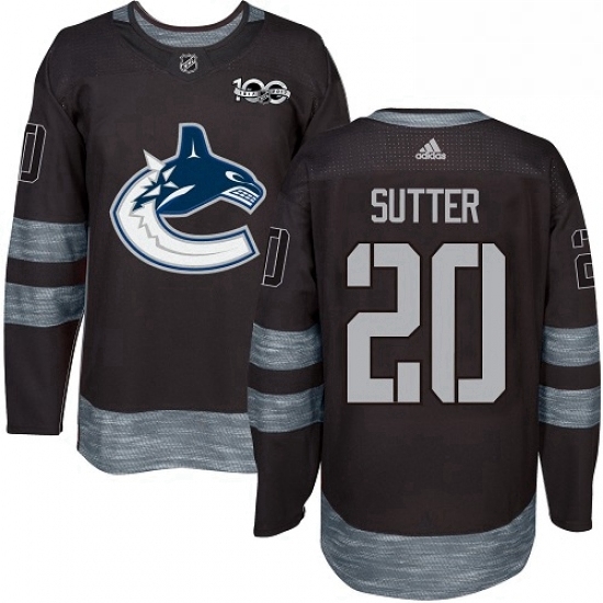 Mens Adidas Vancouver Canucks 20 Brandon Sutter Authentic Black 1917 2017 100th Anniversary NHL Jersey Mens Adidas Vancouver Canucks 20 Brandon Sutter Authentic Black 1917 2017 100th Anniversary NHL Jersey