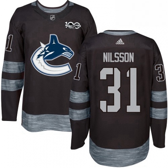 Mens Adidas Vancouver Canucks 31 Anders Nilsson Premier Black 1917 2017 100th Anniversary NHL Jersey Mens Adidas Vancouver Canucks 31 Anders Nilsson Premier Black 1917 2017 100th Anniversary NHL Jersey