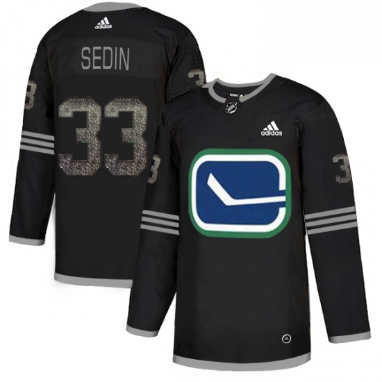 Mens Adidas Vancouver Canucks 33 Henrik Sedin Black 1 Authentic Classic Stitched NHL Jersey Mens Adidas Vancouver Canucks 33 Henrik Sedin Black 1 Authentic Classic Stitched NHL Jersey
