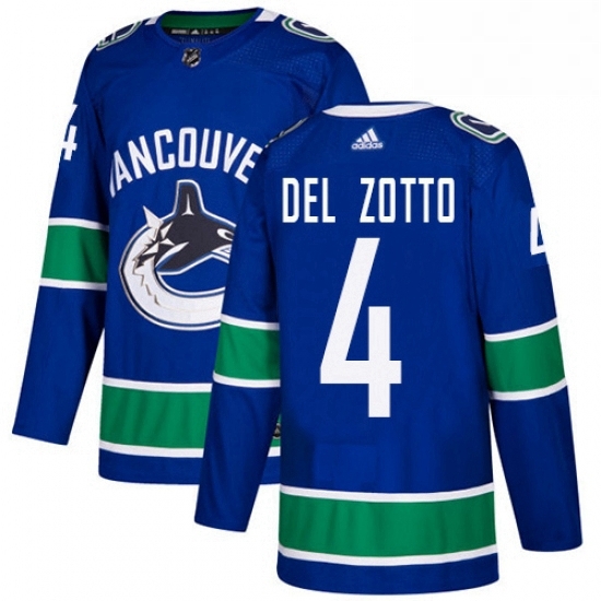 Mens Adidas Vancouver Canucks 4 Michael Del Zotto Authentic Blue Home NHL Jersey Mens Adidas Vancouver Canucks 4 Michael Del Zotto Authentic Blue Home NHL Jersey