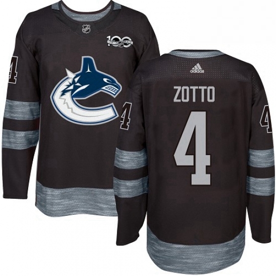 Mens Adidas Vancouver Canucks 4 Michael Del Zotto Premier Black 1917 2017 100th Anniversary NHL Jersey Mens Adidas Vancouver Canucks 4 Michael Del Zotto Premier Black 1917 2017 100th Anniversary NHL Jersey