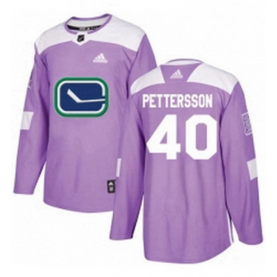 Mens Adidas Vancouver Canucks 40 Elias Pettersson Purple Authentic Fights Cancer Stitched NHL Jersey Mens Adidas Vancouver Canucks 40 Elias Pettersson Purple Authentic Fights Cancer Stitched NHL Jersey