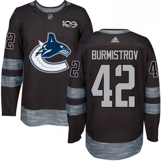 Mens Adidas Vancouver Canucks 42 Alex Burmistrov Authentic Black 1917 2017 100th Anniversary NHL Jersey Mens Adidas Vancouver Canucks 42 Alex Burmistrov Authentic Black 1917 2017 100th Anniversary NHL Jersey
