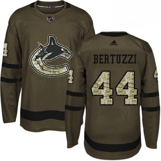 Mens Adidas Vancouver Canucks 44 Todd Bertuzzi Premier Green Salute to Service NHL Jersey Mens Adidas Vancouver Canucks 44 Todd Bertuzzi Premier Green Salute to Service NHL Jersey