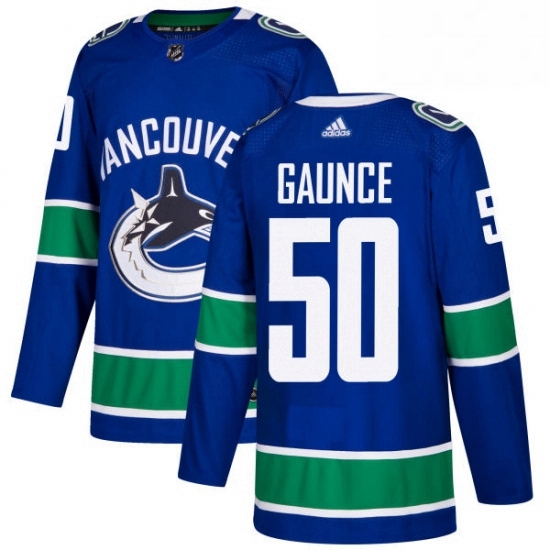 Mens Adidas Vancouver Canucks 50 Brendan Gaunce Premier Blue Home NHL Jersey Mens Adidas Vancouver Canucks 50 Brendan Gaunce Premier Blue Home NHL Jersey