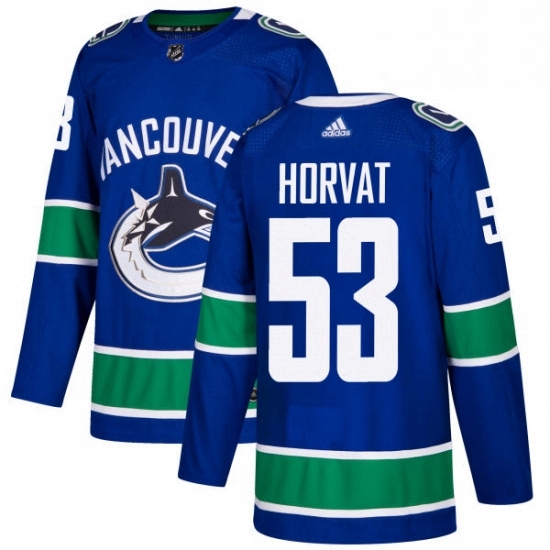 Mens Adidas Vancouver Canucks 53 Bo Horvat Authentic Blue Home NHL Jersey Mens Adidas Vancouver Canucks 53 Bo Horvat Authentic Blue Home NHL Jersey