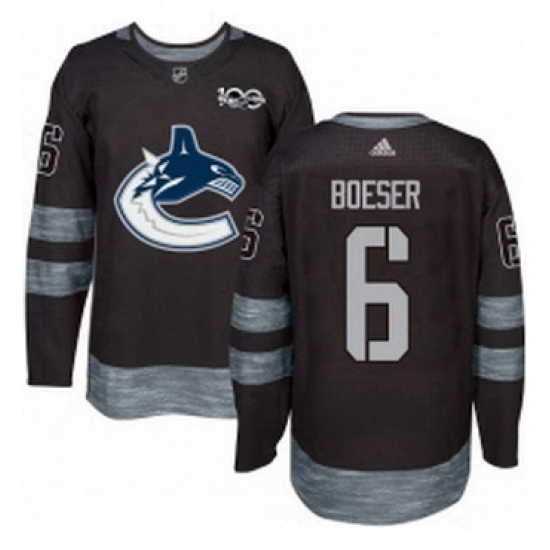 Mens Adidas Vancouver Canucks 6 Brock Boeser Premier Black 1917 2017 100th Anniversary NHL Jersey Mens Adidas Vancouver Canucks 6 Brock Boeser Premier Black 1917 2017 100th Anniversary NHL Jersey