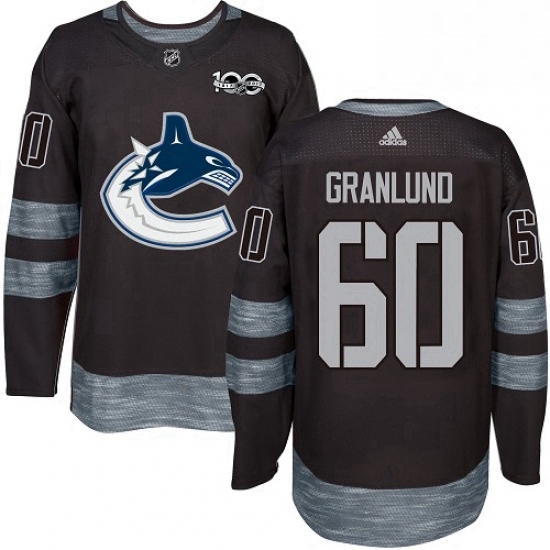 Mens Adidas Vancouver Canucks 60 Markus Granlund Authentic Black 1917 2017 100th Anniversary NHL Jersey Mens Adidas Vancouver Canucks 60 Markus Granlund Authentic Black 1917 2017 100th Anniversary NHL Jersey