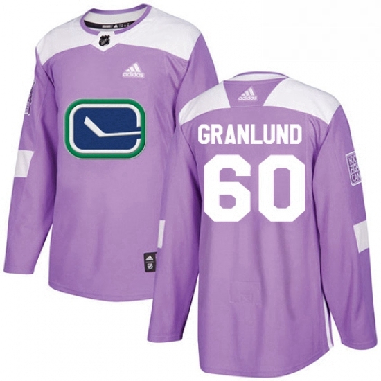 Mens Adidas Vancouver Canucks 60 Markus Granlund Authentic Purple Fights Cancer Practice NHL Jersey Mens Adidas Vancouver Canucks 60 Markus Granlund Authentic Purple Fights Cancer Practice NHL Jersey