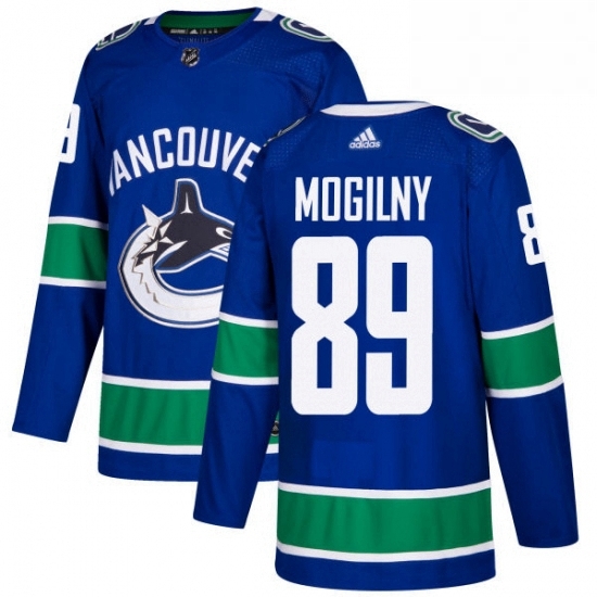 Mens Adidas Vancouver Canucks 89 Alexander Mogilny Premier Blue Home NHL Jersey Mens Adidas Vancouver Canucks 89 Alexander Mogilny Premier Blue Home NHL Jersey