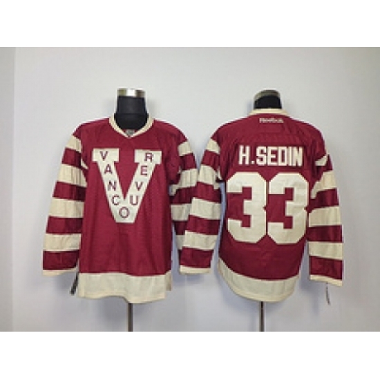NHL Jerseys Vancouver Canucks #33 h.sedin red